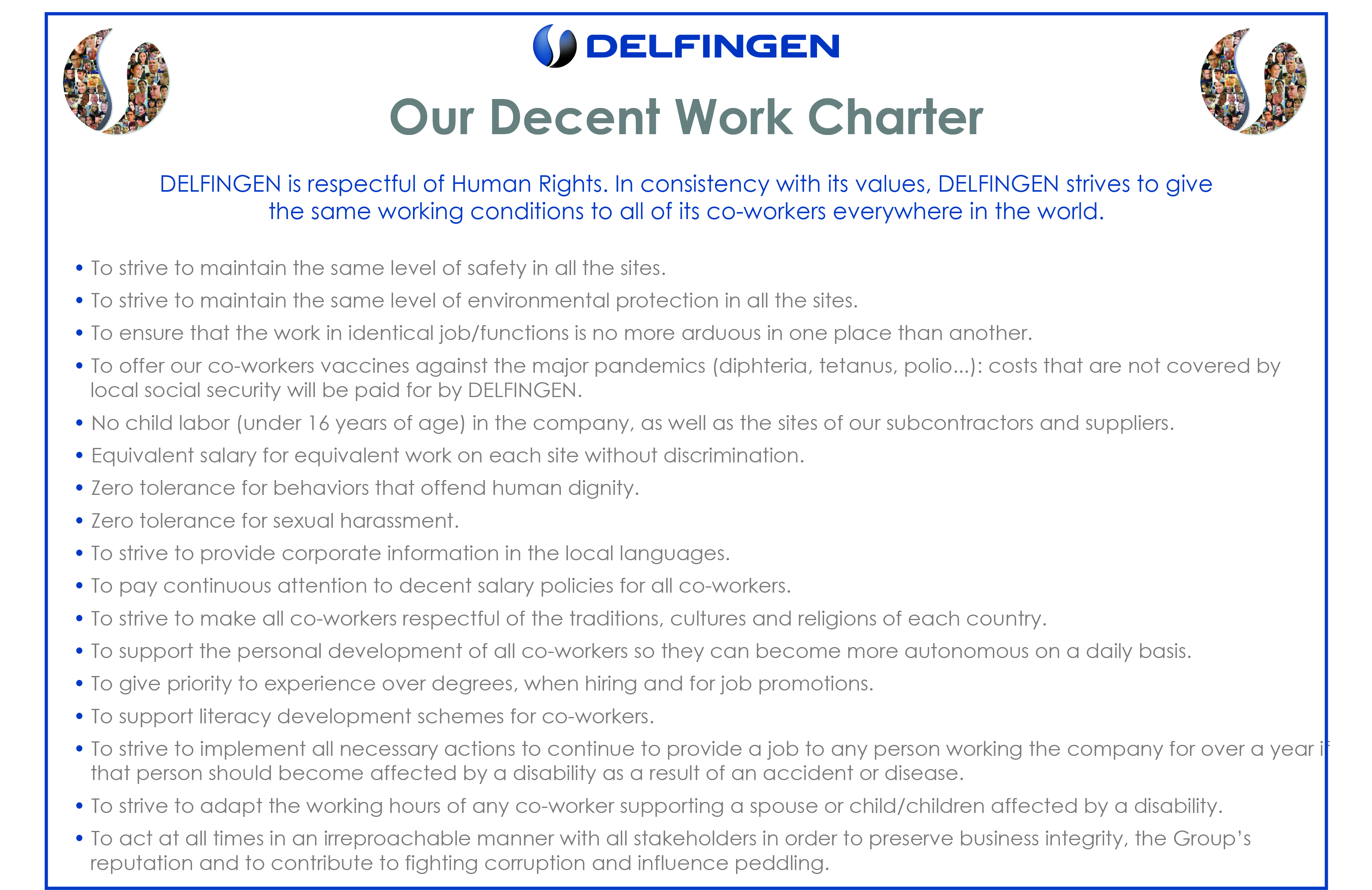 charte travail decent